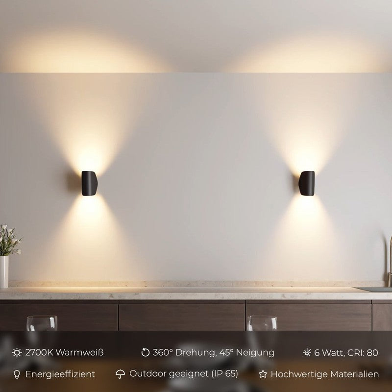 Ścienna lampa LED - Obrotowa i regulowana
