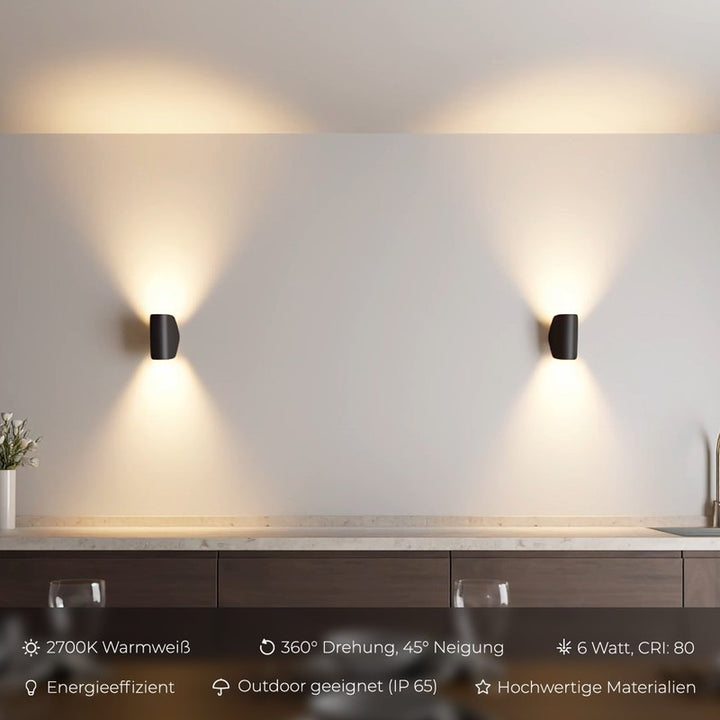 Ścienna lampa LED - Obrotowa i regulowana