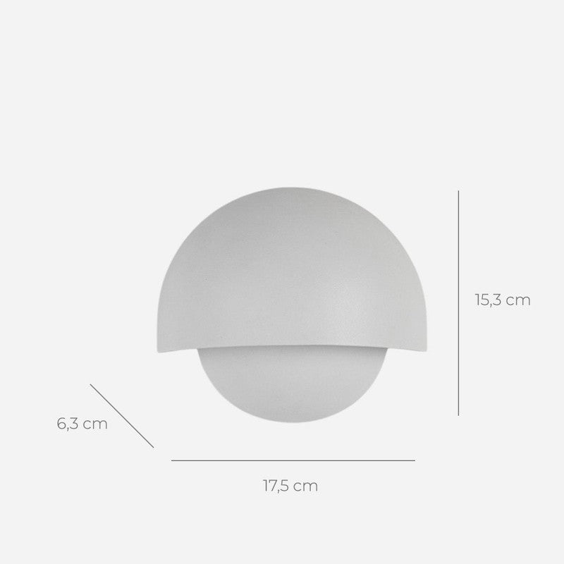 Ścienna lampa LED - Okrągły kształt