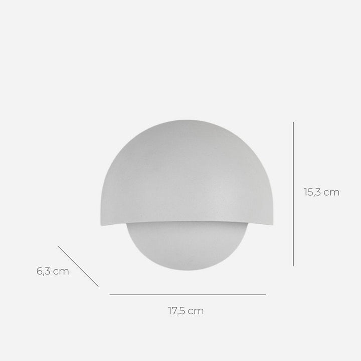 Ścienna lampa LED - Okrągły kształt