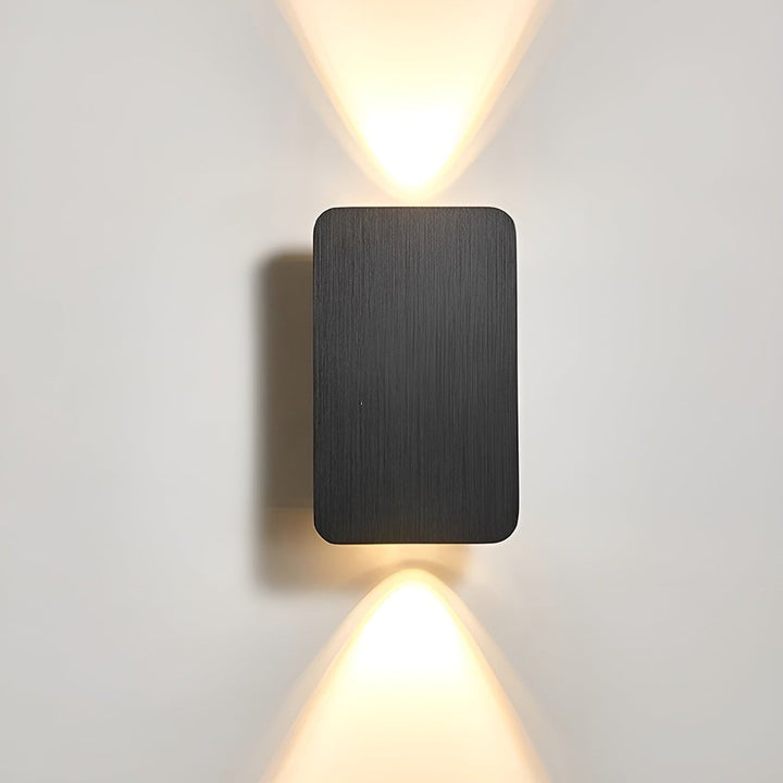 Ścienna lampa LED - Prostokątna z zaokrąglonymi rogami