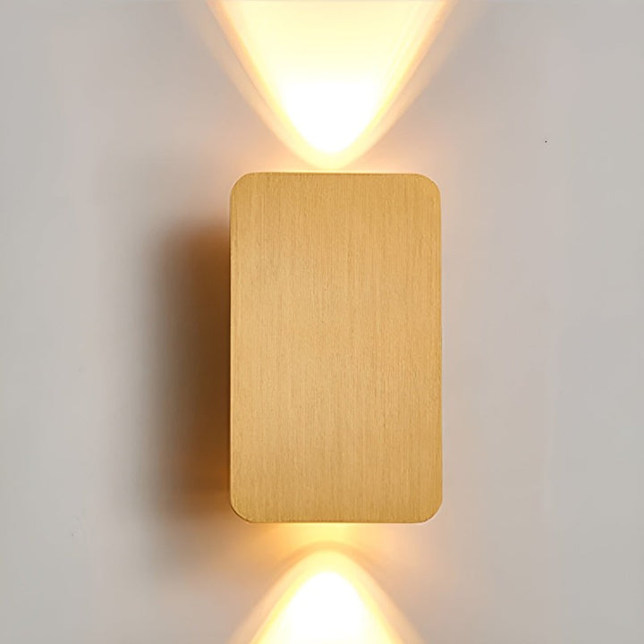 Ścienna lampa LED - Prostokątna z zaokrąglonymi rogami