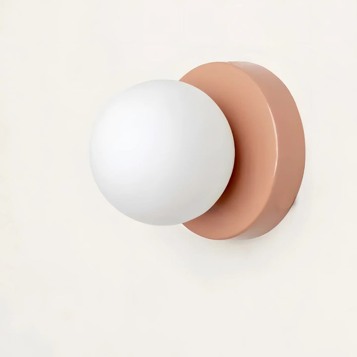 Ścienna lampa minimalistyczna - szklany klosz