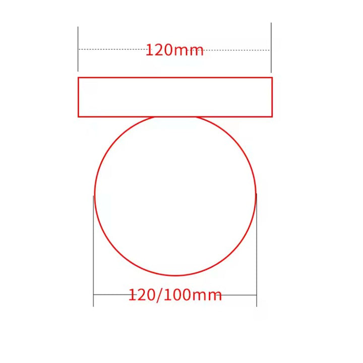 Ścienna lampa minimalistyczna - szklany klosz