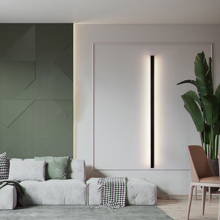 Lampa ścienna - Minimalistyczna konstrukcja z prostokątną formą