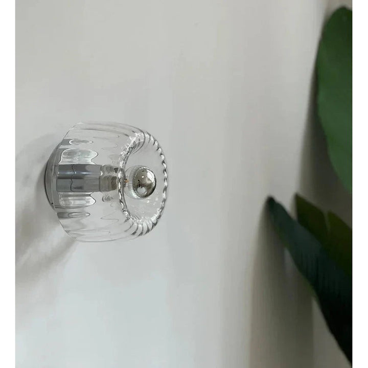 Lampa Ścienna - Styl Bauhaus z Przeźroczystym Szkłem