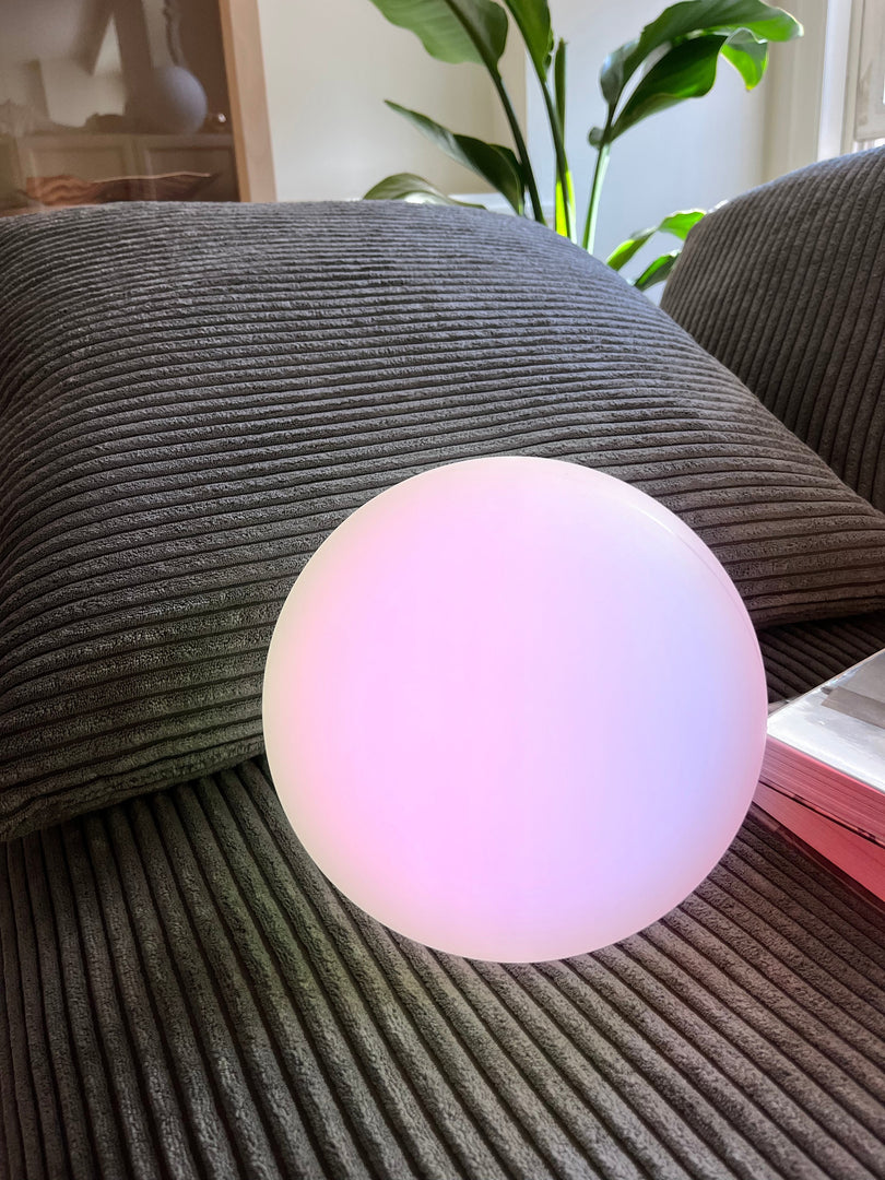 Lampa kula LED bezprzewodowa - Akumulatorowa, 16 kolorów, sterowana pilotem