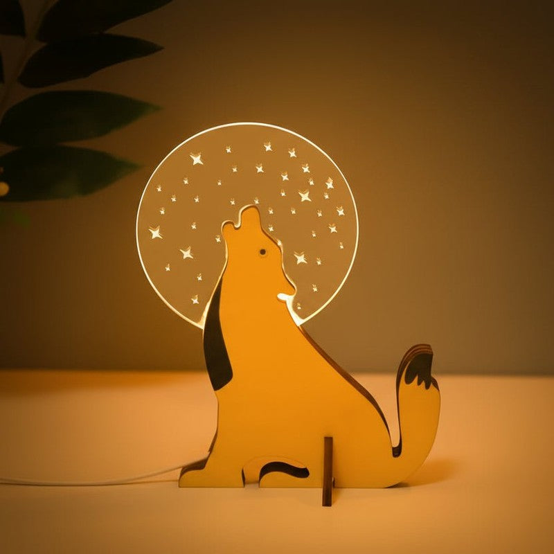 Lampa nocna LED dla dzieci - 2D wzór zwierząt