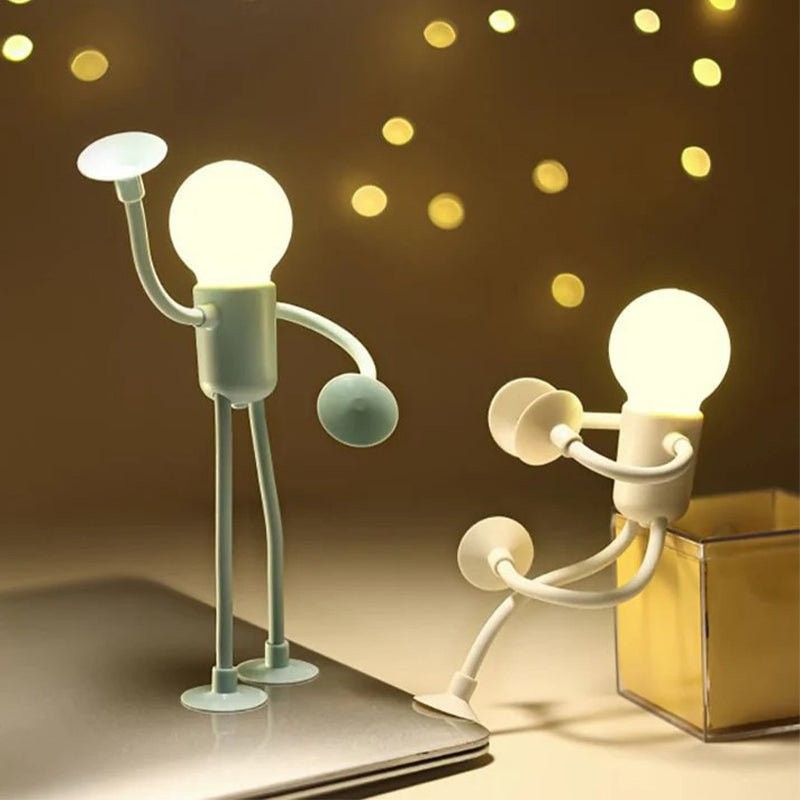 Lampa nocna LED z regulowanymi ramionami i nogami