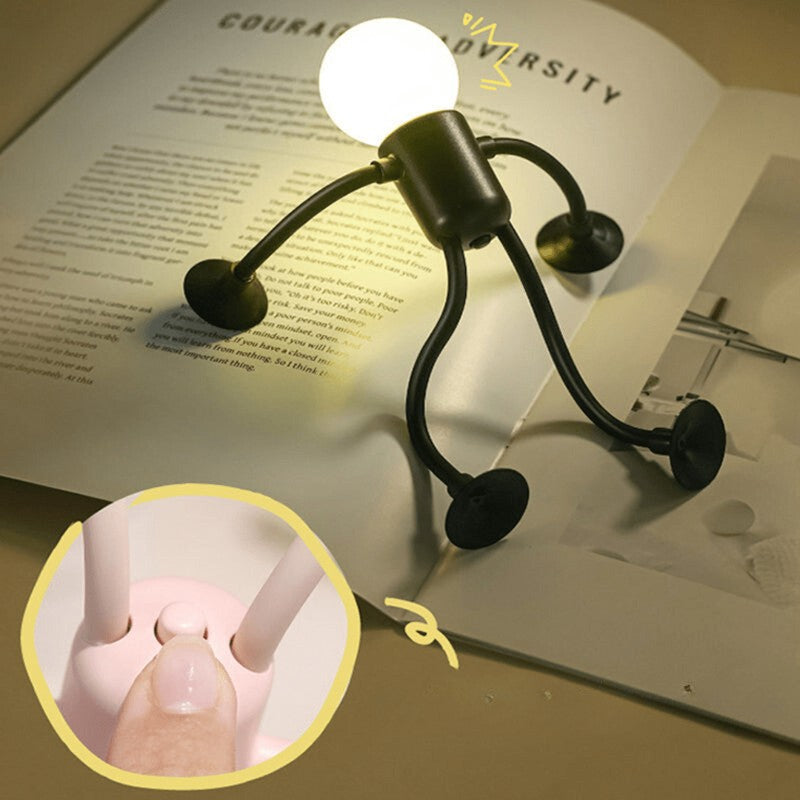 Lampa nocna LED z regulowanymi ramionami i nogami