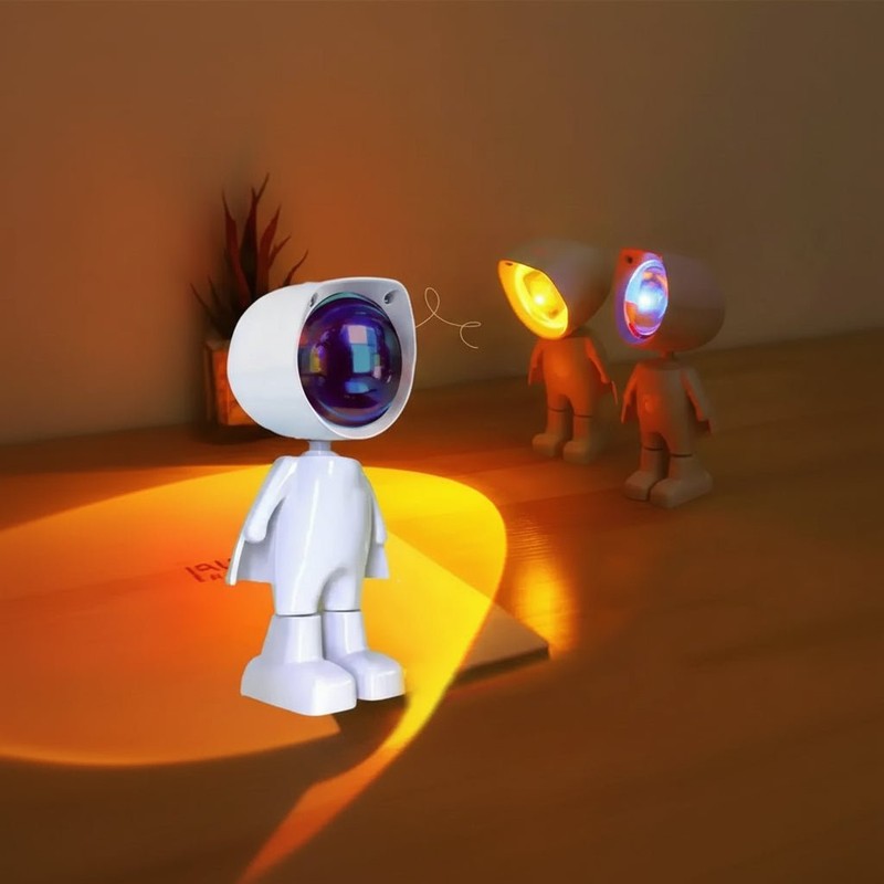 Lampa Projektor Światła - Astronauta Robot