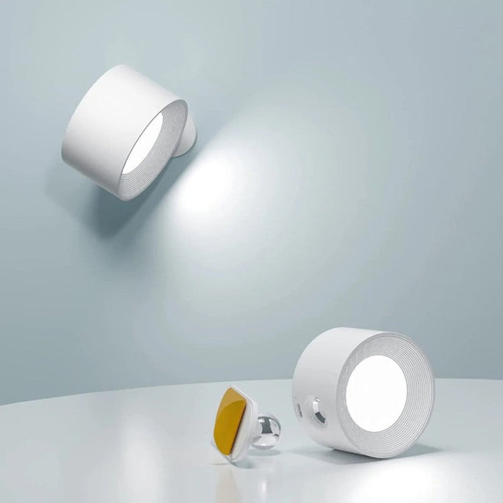 Lampa ścienna bezprzewodowa - obrotowa, magnetyczna