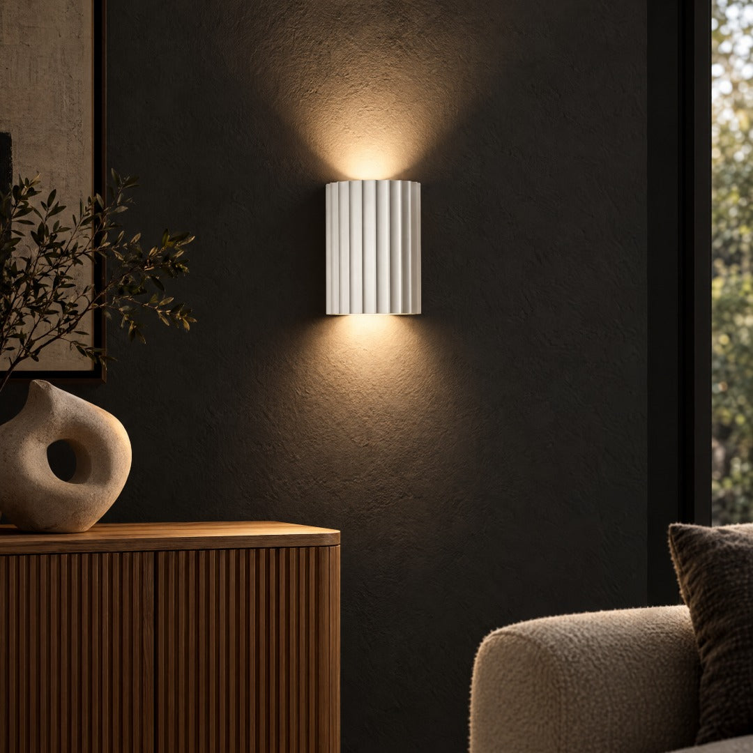 Lampa ścienna - Cylindryczna z efektem światła góra-dół