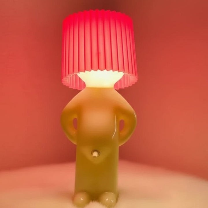 Lampa stołowa dekoracyjna - Postać z abażurem