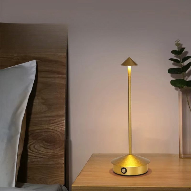 Lampa stołowa LED - Bezprzewodowa, dotykowa, z regulacją temperatury światła