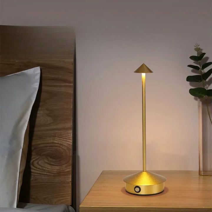 Lampa stołowa LED - Bezprzewodowa, dotykowa, z regulacją temperatury światła