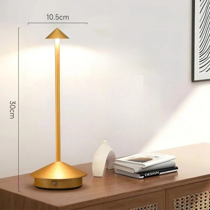 Lampa stołowa LED - Bezprzewodowa, dotykowa, z regulacją temperatury światła