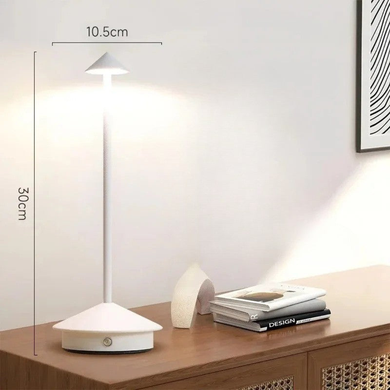 Lampa stołowa LED - Bezprzewodowa, dotykowa, z regulacją temperatury światła