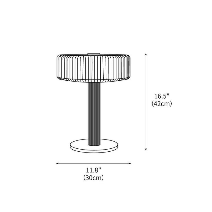 Lampa Stojąca Renato - Cylindryczny Abażur z Żłobkowaniem