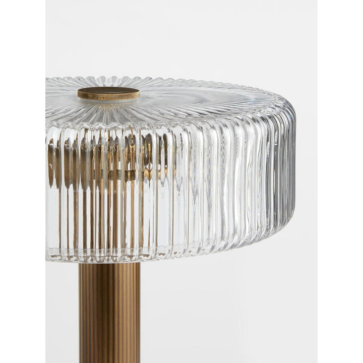 Lampa Stojąca Renato - Cylindryczny Abażur z Żłobkowaniem