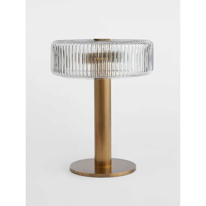Lampa Stojąca Renato - Cylindryczny Abażur z Żłobkowaniem