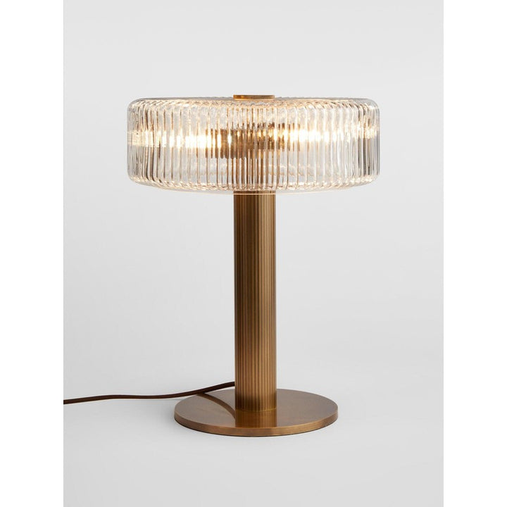 Lampa Stojąca Renato - Cylindryczny Abażur z Żłobkowaniem