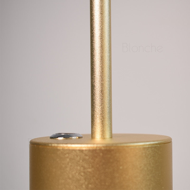 Lampa Stołowa Bezprzewodowa LED - Aluminiowa, Akumulatorowa USB, 3 Poziomy Jasności, Złota, Srebrna lub Czarna