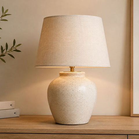 Lampa stołowa - ceramiczna podstawa