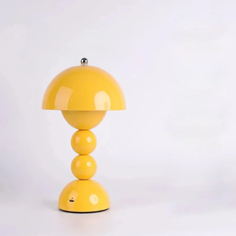 Lampa stołowa LED w kształcie grzybka - Akumulatorowa, dotykowa, ściemniana