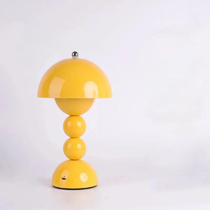 Lampa stołowa LED w kształcie grzybka - Akumulatorowa, dotykowa, ściemniana