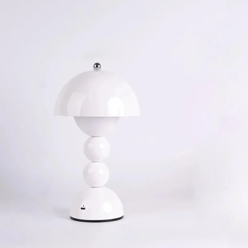 Lampa stołowa LED w kształcie grzybka - Akumulatorowa, dotykowa, ściemniana