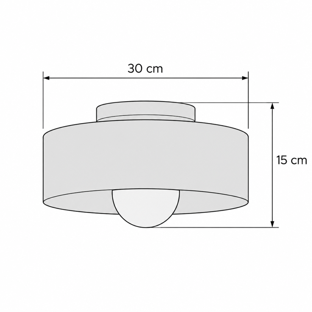 Lampa Sufitowa - Nowoczesna Cylindryczna
