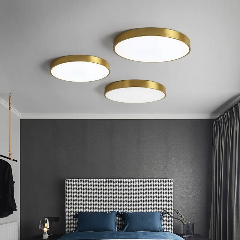 Lampa sufitowa LED - Okrągły kształt bębna z regulacją światła