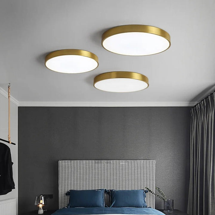 Lampa sufitowa LED - Okrągły kształt bębna z regulacją światła