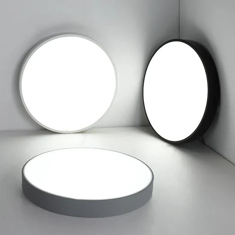 Lampa sufitowa LED - Okrągły kształt bębna z regulacją światła