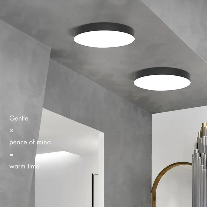 Lampa sufitowa LED - Okrągły kształt bębna z regulacją światła