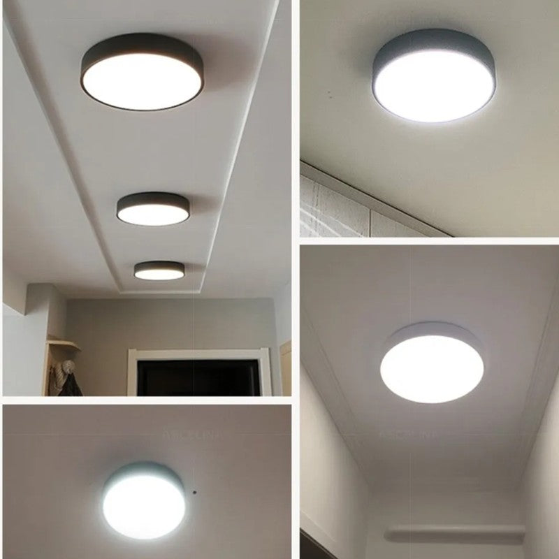Lampa sufitowa LED - Okrągły kształt bębna z regulacją światła
