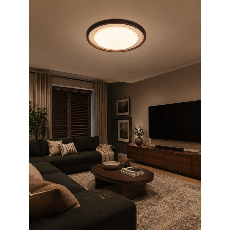 Lampa Sufitowa z Okrągłym Abażurem - Sufitowa z Dyskami