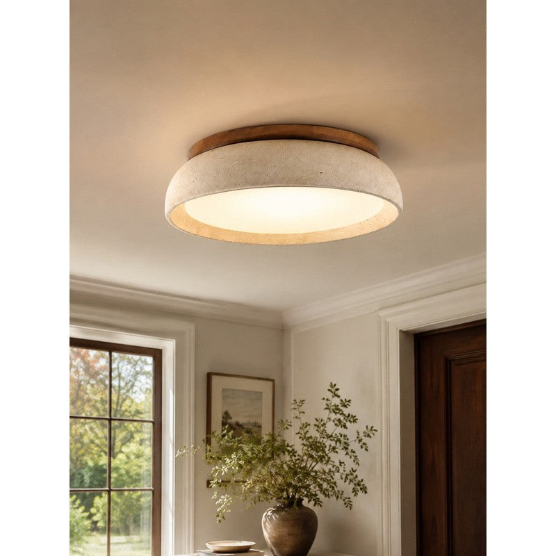 Lampa Sufitowa z Okrągłym Abażurem - Sufitowa z Dyskami