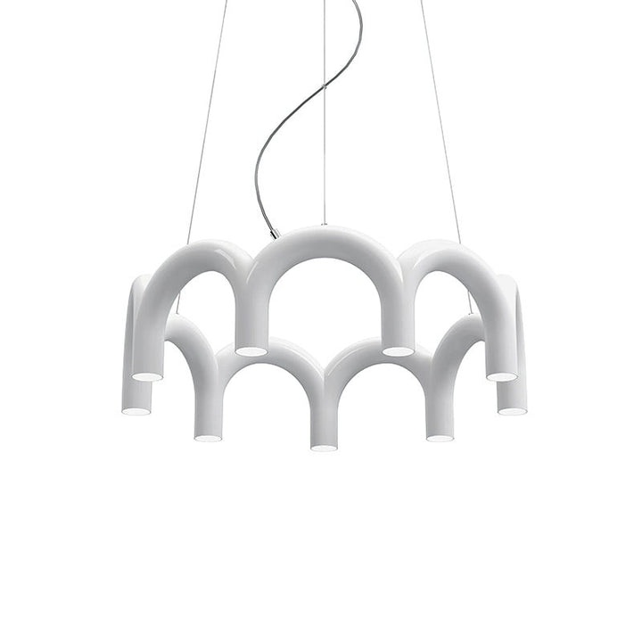 Lampa wisząca modułowa - łukowe rurki w kształcie litery U