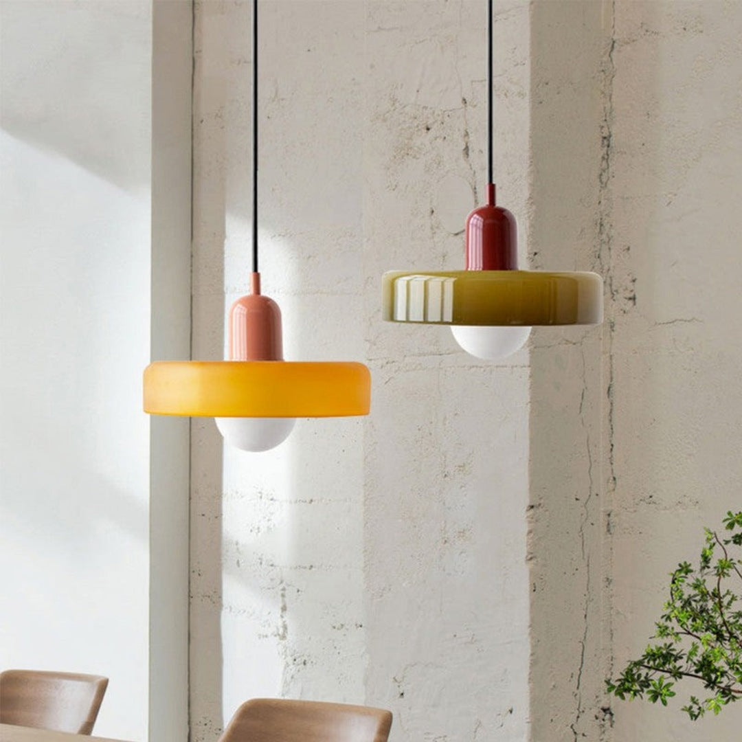 Lampa Wisząca z Abażurem - Bauhaus