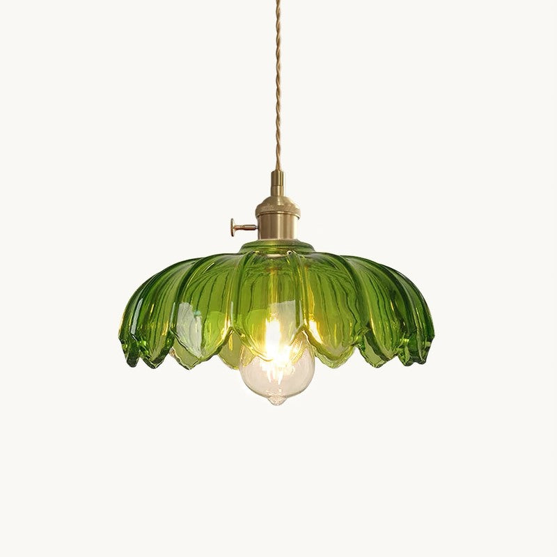 Lampa Wisząca z Kwiatowym Abażurem - Wiele Wariantów Kolorystycznych