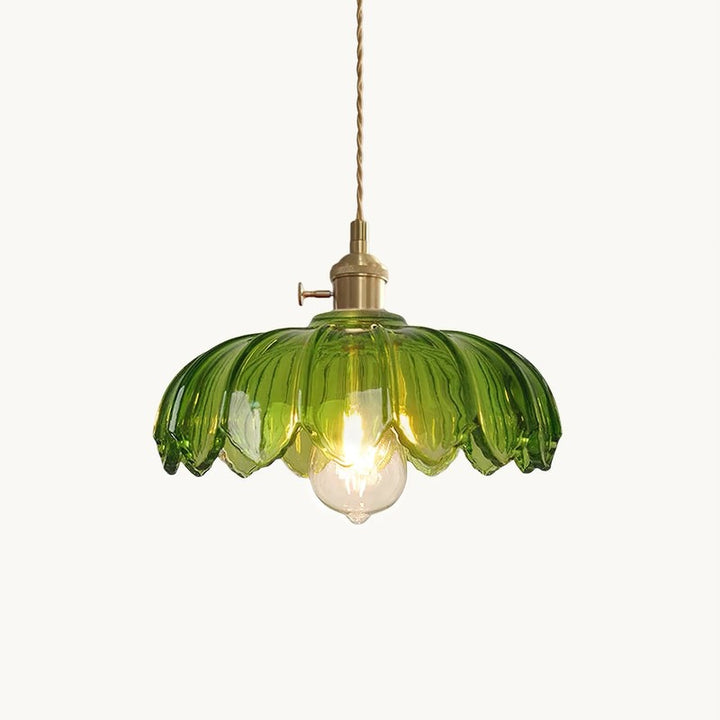 Lampa Wisząca z Kwiatowym Abażurem - Wiele Wariantów Kolorystycznych