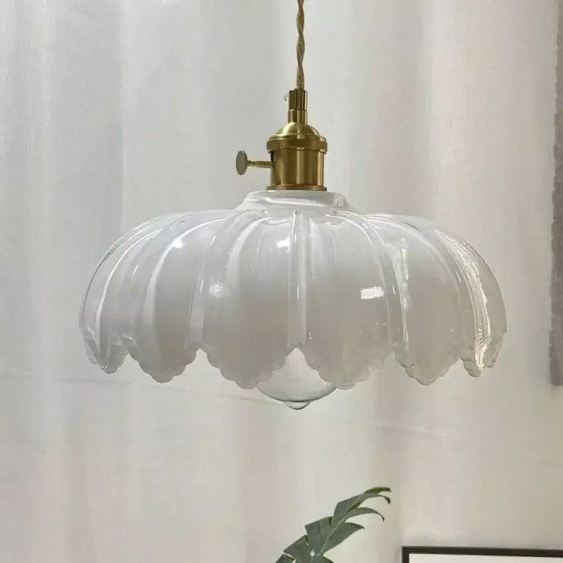 Lampa Wisząca z Kwiatowym Abażurem - Wiele Wariantów Kolorystycznych