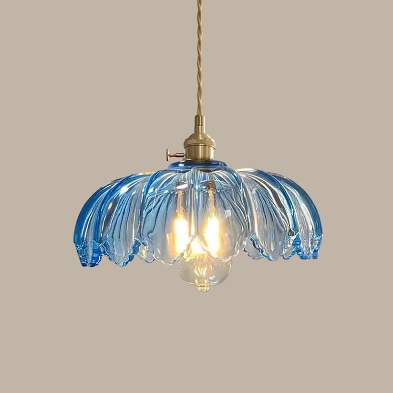 Lampa Wisząca z Kwiatowym Abażurem - Wiele Wariantów Kolorystycznych