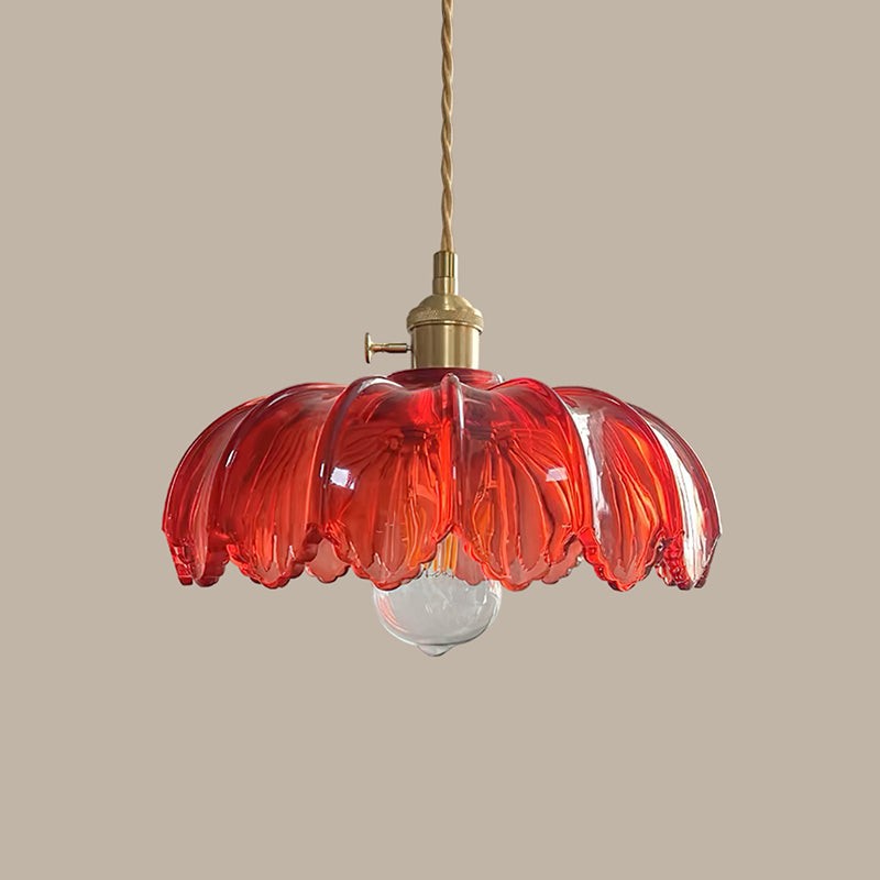 Lampa Wisząca z Kwiatowym Abażurem - Wiele Wariantów Kolorystycznych
