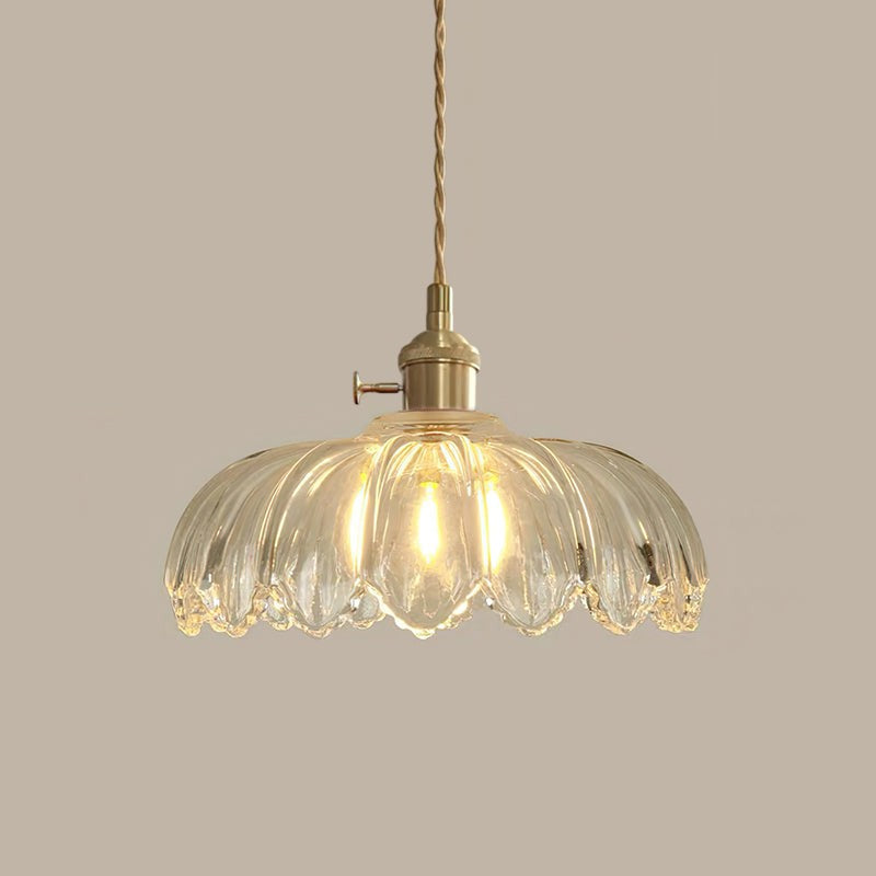 Lampa Wisząca z Kwiatowym Abażurem - Wiele Wariantów Kolorystycznych