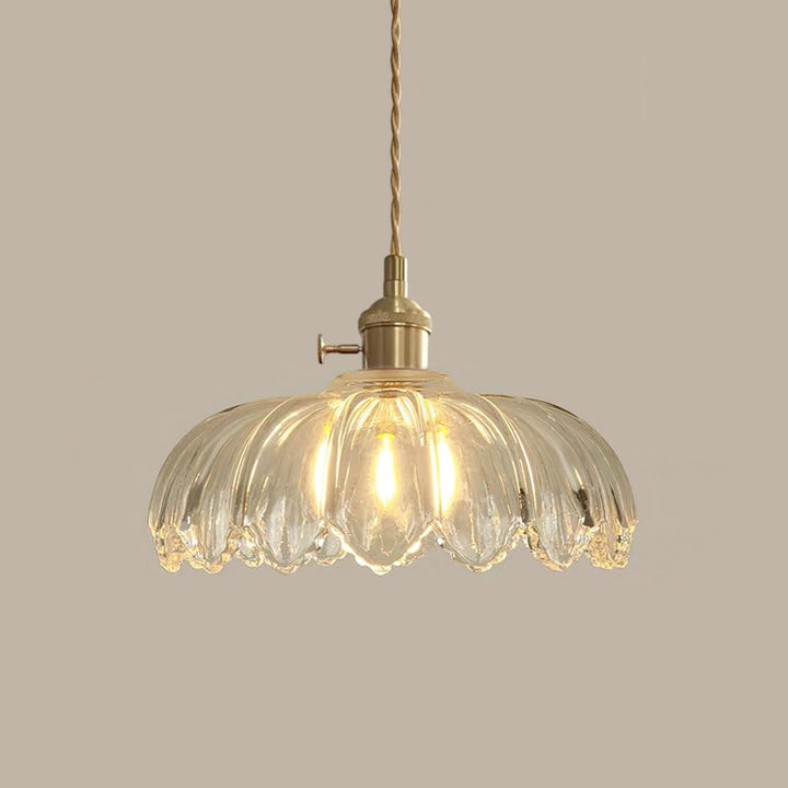 Lampa Wisząca z Kwiatowym Abażurem - Wiele Wariantów Kolorystycznych
