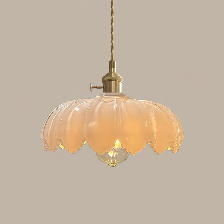 Lampa Wisząca z Kwiatowym Abażurem - Wiele Wariantów Kolorystycznych
