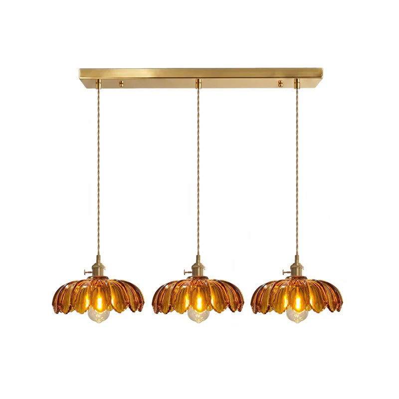 Lampa Wisząca z Kwiatowym Abażurem - Wiele Wariantów Kolorystycznych